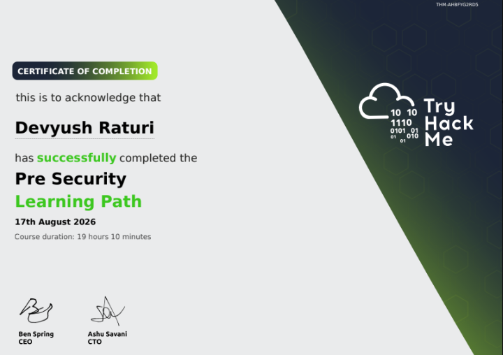 Pre Security Learning Path